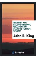 The first and second philippic orations of marcus tullius cicero