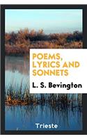 Poems, Lyrics and Sonnets