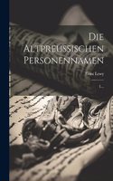 Die Altpreussischen Personennamen