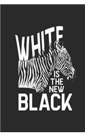 White Is The New Black: Zebras Notebook, Dotted Bullet (6 x 9 - 120 pages) Animal Themed Notebook for Daily Journal, Diary, and Gift