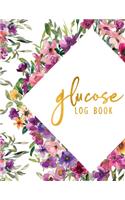 Glucose Log Book: Weekly Glucose Blood Sugar Diabetes Tracker Log Book. 8.5" X 11" 110 pages