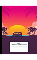 Sunset Composition Notebook