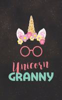Unicorn Granny: Family Grandma Women Mom Memory Journal Blank Lined Note Book Mother's Day Holiday Gift