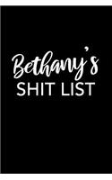 Bethany's Shit List