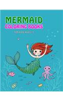 Mermaid Coloring Book For Kids Ages 3-5