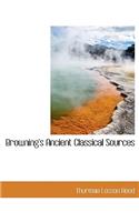 Browning's Ancient Classical Sources