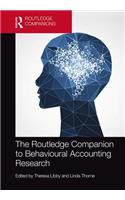 The Routledge Companion to Behavioural Accounting Research