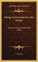 Beitrage Zur Geschichte Des Alten Korinth