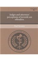 Judges and Attorneys' Perceptions of Juvenile Sex Offenders