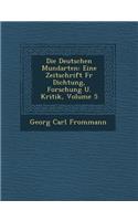 Die Deutschen Mundarten