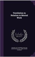 Ventilation in Relation to Mental Work