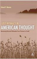 Lost Intimacy in American Thought