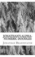 Jonathan's alpha-numeric doodles: Letters and numbers, drawn using a variety of styles