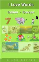 I Love Words Italian - Korean