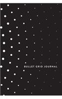Bullet Grid Journal: Black and White Bullets, 150 Dot-Grid Pages, 6-X9-