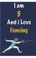 I am 5 And i Love Fencing