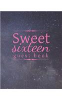 Sweet sixteen guest book