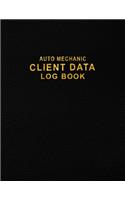 Auto Mechanic Client Data Log Book