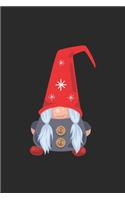 Scandanavian Gnome with buttons, Christmas Notebook Kids, Lined Journal/Notes Christmas