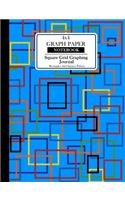 4x4 Graph Paper Notebook.Square Grid Graphing Journal. Rectangles And Squares Pattern