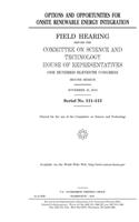 Options and opportunities for onsite renewable energy integration