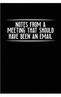 Notes From A Meeting That Should Have Been An Email