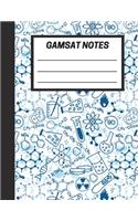 GAMSAT Notes: Lined notebook for GAMSAT preparation - Organic Chemistry cover, 100 pages - Large (8.5 x 11 inches)