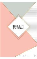 Bullet Journal: Marble + Gold Bullet Journal - 120-Page 1/4 Inch Dot Grid Notebook - 6 X 9 Marble & Gold Perfect Bound Softcover