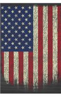 Patriotic American Flag Notebook