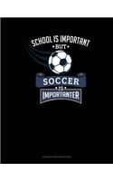School Is Important But Soccer Is Importanter: Unruled Composition Book(672 Unruled Composition Book)