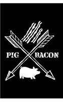Pig Bacon: Blank Lined Journal to Write in - Ruled Writing Notebook