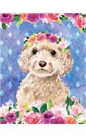 My Big Fat Journal Notebook For Dog Lovers Cockapoo In Flowers