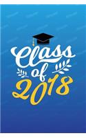Class of 2018: Grad Lined Journal Notebook