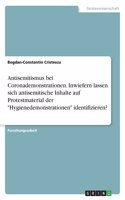 Antisemitismus bei Coronademonstrationen. Inwiefern lassen sich antisemitische Inhalte auf Protestmaterial der 