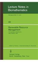 Renewable Resource Management