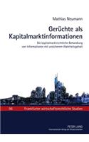 Geruechte ALS Kapitalmarktinformationen