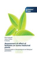 Assessment of effect of fertlizers on some medicinal plants