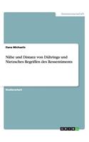 Nähe und Distanz von Dührings und Nietzsches Begriffen des Ressentiments