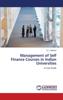 Management of Self Finance Courses in Indian Universities