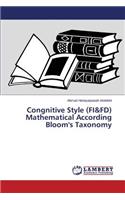 Congnitive Style (FI&FD) Mathematical According Bloom's Taxonomy