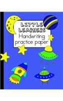 Little learners handwriting practice paper