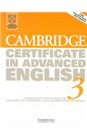 Cambridge Certificate in Advanced English 3 Student's Book: Examination Papers from the University of Cambridge Local Examinations Syndicate