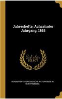 Jahreshefte, Achzehnter Jahrgang, 1863