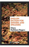 English Diction for Singers and Speakers