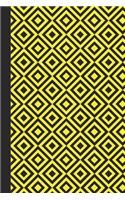 Journal: Geometric Design (Yellow) 6x9 - LINED JOURNAL - Writing journal with blank lined pages