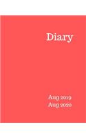 Diary Aug 2019-Aug 2020