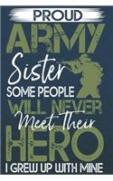 Proud Army Sister Some People Never Meet Their Hero I grew up with mine