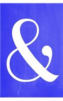 Pastel Chalkboard Journal - Ampersand (Blue)