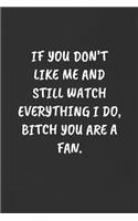If You Don't Like Me and Still Watch Everything I Do, Bitch You Are a Fan.