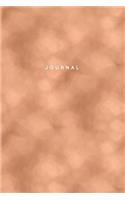 Journal: Luxury Rose Gold Notebook: 120-Page Lined - Sparkly Glitter Effect